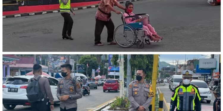 Polres Kerinci Gelar Pengaturan Lalin di Pasar Ramadhan