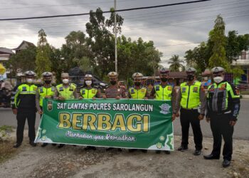 Sat Lantas Polres Sarolangun Gelar kegiatan “INDAHNYA BERBAGI”