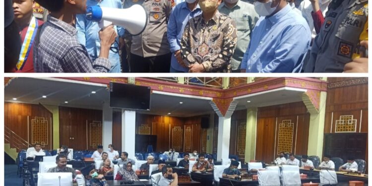 Usai 6 Fraksi Minta Pencopotan Maya Nofebri Dari Kadis PUPR, Kini Giliran Mahasiswa Minta Bupati Adirozal Mundur