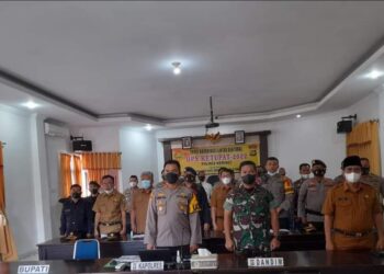 Dandim 0417/Kerinci Hadir Rapat Koordinasi Lintas Sektoral secara zoom mitting