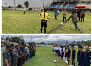 Sekretaris Camat Tanah Kampung Resmi Buka Turnamen Piala PSTK Cup 2022