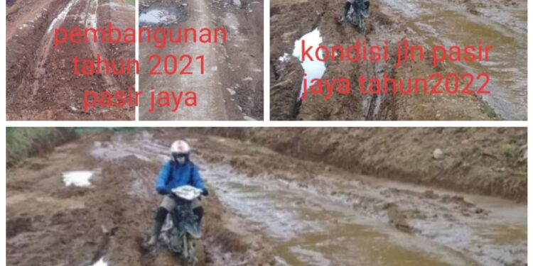 Diduga Asal Jadi, Proyek Swakelola yang Dikerjakan Dinas PUPR Kerinci Kondisinya Sangat Memprihatinkan