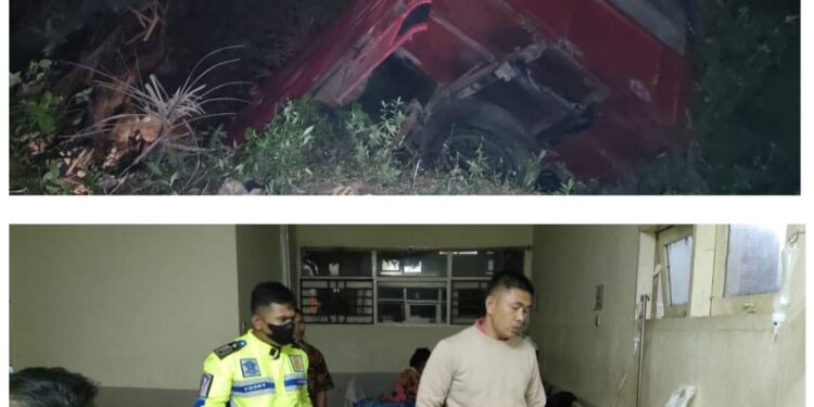 Lakalantas di Jalan Kerinci- Bangko, Supir Truk Mitsubishi Tewas Ditempat