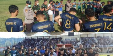 Kapolsek dan Sekcam Tanah Kampung Beri Arahan Penutupan PSTK Cup