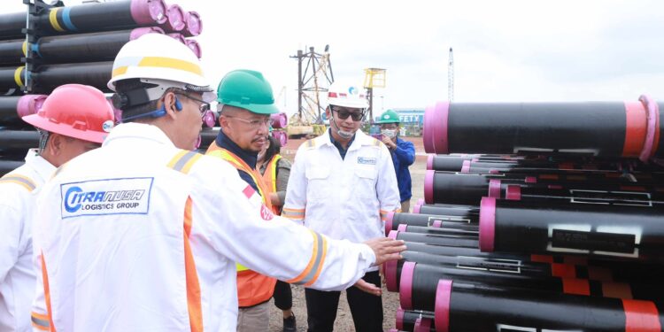 Dukung Produk Dalam Negeri, SKK Migas-KKKS Saksikan Ekspor 1200 Metriks Ton Pipa Ke Uganda Dan kuwait