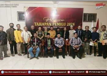 KPU Kota Sungai Penuh Gelar Nonton Bersama Peluncuran Tahapan Pemilu 2024