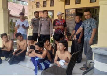 Lakukan Penyerangan ke MTsN Model, 8 Siswa SMP 4 Diamankan di Polsek Sungai Penuh