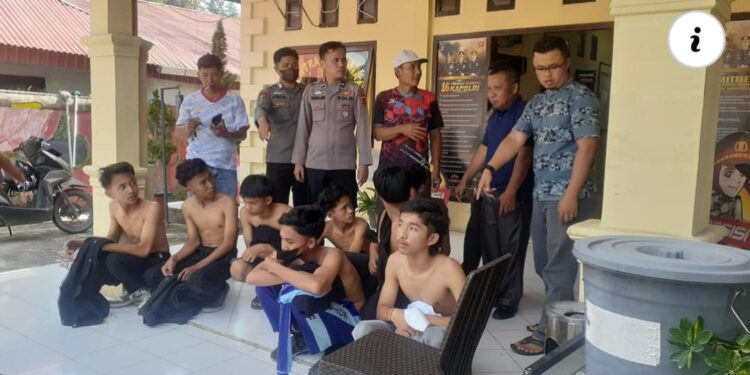 Lakukan Penyerangan ke MTsN Model, 8 Siswa SMP 4 Diamankan di Polsek Sungai Penuh