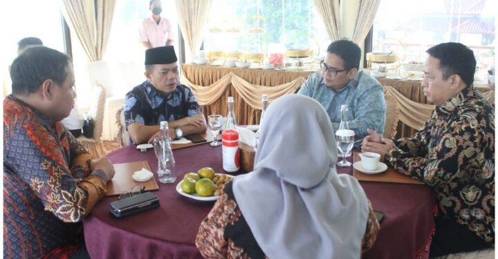 Al Haris Terima Audiensi Bawaslu RI Bahas Kesiapan Pemilu 2024