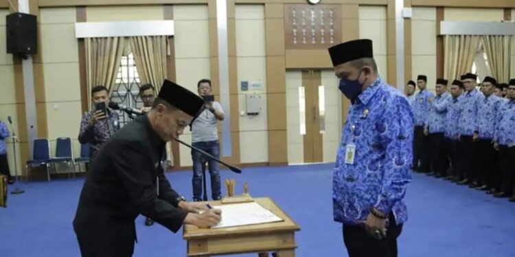 Sekda Alpian Lantik 221 Orang Pejabat Fungsional