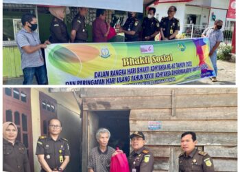 Peringati Hari Bhakti Adyaksa ke-62 Tahun, Kejari Sungai Penuh Berikan Bantuan Sembako