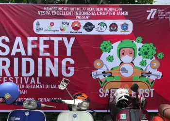 Dukung SKK Migas – KKKS PetroChina, Komunitas Vespa Jambi Gelar Festival Safety Riding Jambi – Tungkal
