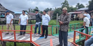 Bupati UAS Tinjau Ikon Wisata Jembatan Rawa Karindangan Pematang Buluh