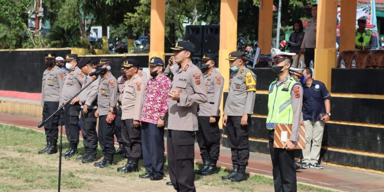 Polres Kerinci Gelar Apel Deklarasi Penolakan Geng Motor dan Balap Liar Oleh Club Roda Dua dan Roda Empat