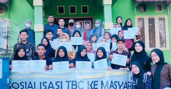 HMI Komisariat Syariah Bersama Dinkes Tanjab Barat Gelar Sosialisasi Bahaya TBC, HIV, dan AIDS