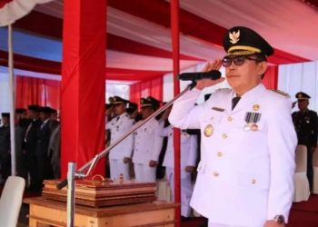 Wako Ahmadi Pimpin Upacara Peringatan HUT Kemerdekaan RI Ke-77