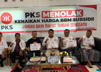 DPD PKS Tanjab Barat Menolak Kenaikan Harga BBM Subsidi