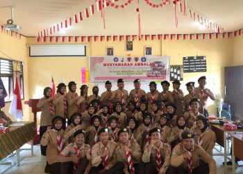 Pramuka SMA Negeri 6 Tanjab Barat Gelar Musyawarah Ambalan