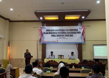 Gelar Sosialisasi, Bawaslu Tanjab Barat Ajak Masyarakat Aktif Awasi Pemilu 2024