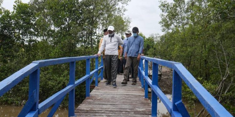 Pemkab Tanjab Barat Mengapresiasi Pembentukan Perdes Tentang Perlindungan Hutan Mangrove