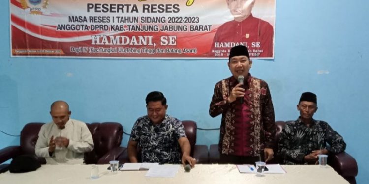 Hamdani Tampung Aspirasi Masyarakat Desa Rawa Medang