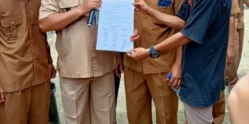 Dugaan Peti & Operasi Kayu Ilegal, Puluhan Pemuda Lakukan Aksi di Depan Kantor Dusun Sungai Telang batin III Ulu Bungo