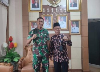 Sekda Alpian Sambut Kunjungan Silaturahmi  Dandim 0417 Kerinci