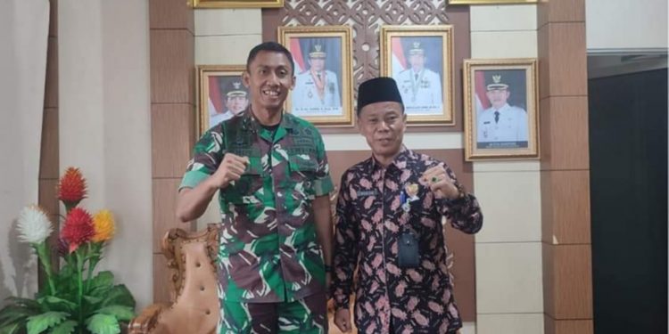 Sekda Alpian Sambut Kunjungan Silaturahmi  Dandim 0417 Kerinci
