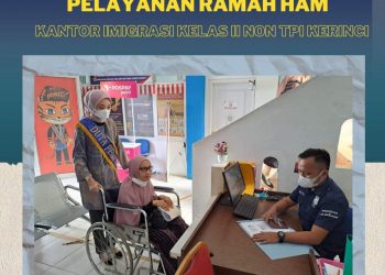 Peringati Hari HAM Dunia ke-74, Imigrasi Kelas II Non TPI Kerinci Gelar Pelayanan Rumah HAM