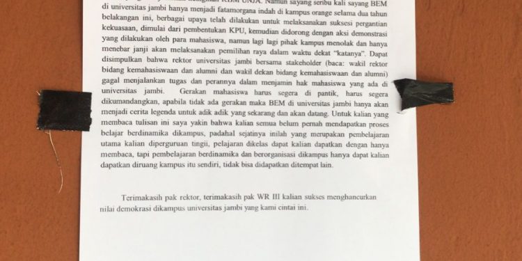 “Ada Apa Dengan Universitas Jambi”