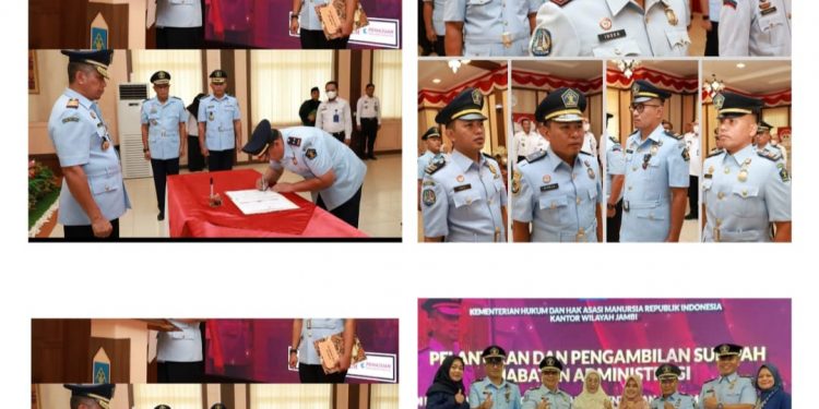 Beberapa Pejabat Imigrasi Kelas II Non TPI Kerinci Resmi Dilantik, Ini Nama-namanya