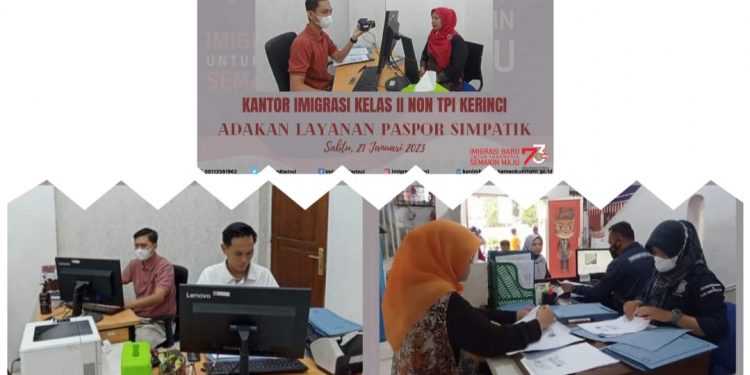 Sambut Hari Bhakti Imigrasi ke 73, Imigrasi Kelas II Non TPI Kerinci Gelar Layanan Simpatik Sabtu & Minggu
