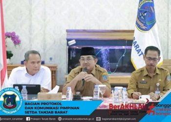 Bupati Tanjab Barat Pimpin Rakor Supervisi atas Evaluasi Perencanaan dan Penganggaran Pemda Tahun 2023