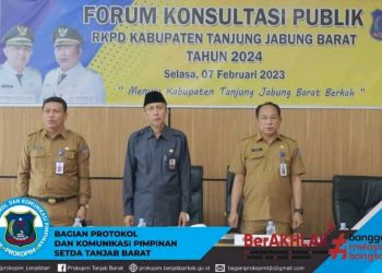 Sekda Hadiri Acara Konsultasi Publik RKPD Kabupaten Tanjung Jabung Barat Tahun 2024