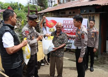 Waka Polres Kerinci Salurkan Bantuan Sosial di Desa Sungai Ning