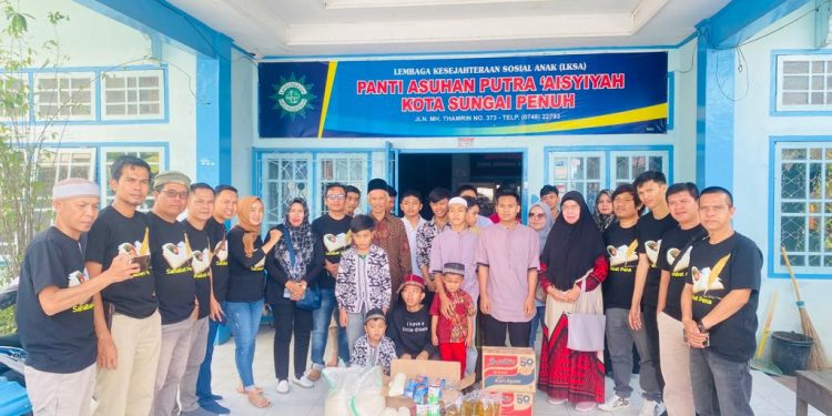 Ramadhan Berkah, Sahabat Pena Reskrim Polres Kerinci Berbagi ke Panti Asuhan
