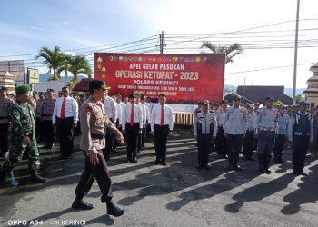 Polres Kerinci Apel Gelar Pasukan Operasi Ketupat 2023