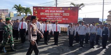 Polres Kerinci Apel Gelar Pasukan Operasi Ketupat 2023