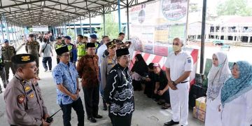 Bupati Tanjab Barat Tinjau Sejumlah Pos Pengamanan Lebaran