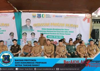 Wakil Bupati Tanjab Barat Hadiri Kegiatan Gerak Pangan Murah Jelang HBKN Idul Adha 1444 H