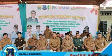 Wakil Bupati Tanjab Barat Hadiri Kegiatan Gerak Pangan Murah Jelang HBKN Idul Adha 1444 H