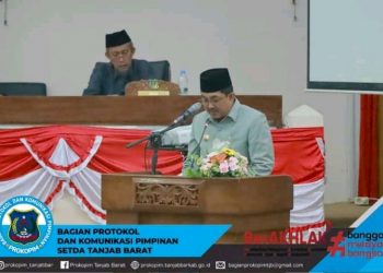 Bupati Tanjab Barat Sampaikan Pendapat Akhir Atas Keputusan DPRD Terhadap Raperda Pertanggungjawaban APBD TA 2022