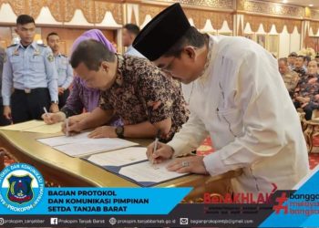 Pemkab Tanjab Barat Lakukan Penandatanganan MoU dengan Kanwil Kemenkumham Jambi