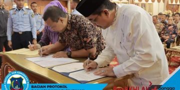 Pemkab Tanjab Barat Lakukan Penandatanganan MoU dengan Kanwil Kemenkumham Jambi