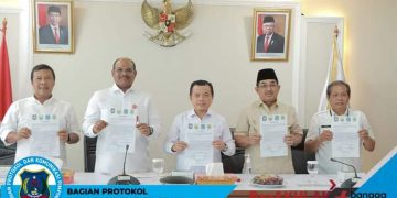 Bupati Anwar Sadat Hadiri Rapat Pembahasan Terkait Batas Daerah Kabupaten Tanjab Barat dengan Tanjab Timur