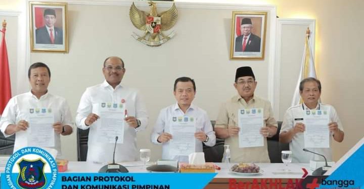 Bupati Anwar Sadat Hadiri Rapat Pembahasan Terkait Batas Daerah Kabupaten Tanjab Barat dengan Tanjab Timur