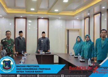 Wabup Tanjab Barat Ikuti Prosesi Pelantikan Pj Bupati Sarolangun Secara Virtual