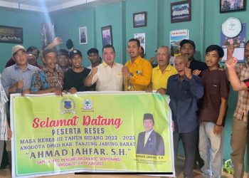 Momen Reses, Jahfar Lakukan Konsolidasi Bersama Pimdes Partai Golkar Se-Kecamatan Pengabuan
