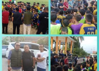 Paizal Kadni Berikan Bantuan dan Motivasi untuk Tim SSB Tunas Inti Sungai Penuh yang Akan Bermain Di Liga Sentra Indonesia