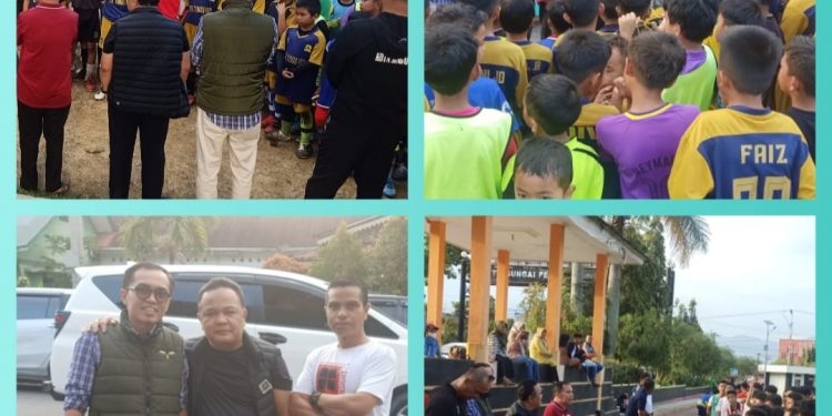 Paizal Kadni Berikan Bantuan dan Motivasi untuk Tim SSB Tunas Inti Sungai Penuh yang Akan Bermain Di Liga Sentra Indonesia